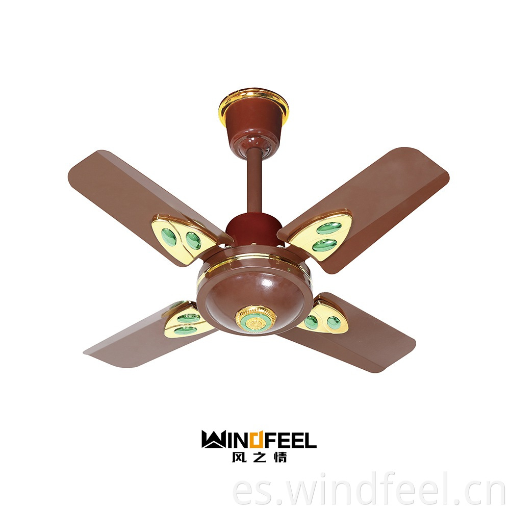 Ventilador de techo decorativo de alta velocidad Orient Small Fan 24 pulgadas 600 mm 4 aspas a Ghana Nigeria